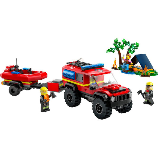 LEGO® 60412 City Fire - Camión de bomberos con bote de rescate (301 piezas)