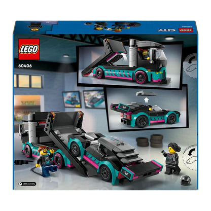 LEGO® 60406 City Fahrzeuge - Autotransporter mit Rennwagen (328 Teile)
