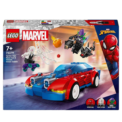 LEGO® 76279 Marvel Super Heroes™ - Coche de carreras de Spider-Man y Venom: Duende Verde (227 piezas)