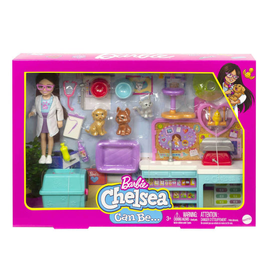Mattel HGT12 - Barbie - Set de juego de la Clínica Veterinaria Chelsea