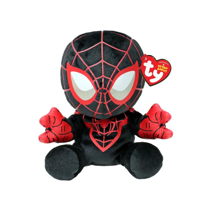 Ty 44006 - Marvel Miles Morales - Figura de peluche suave - 15 cm