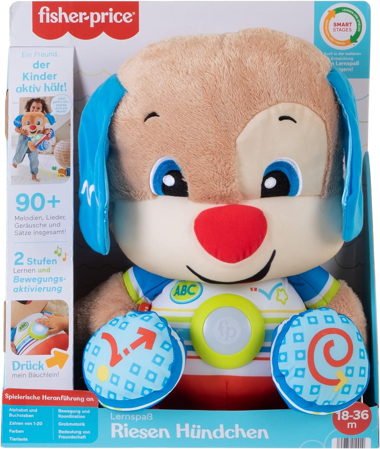 Fisher-Price - Learning Fun - Giant Puppy - Plush Toy