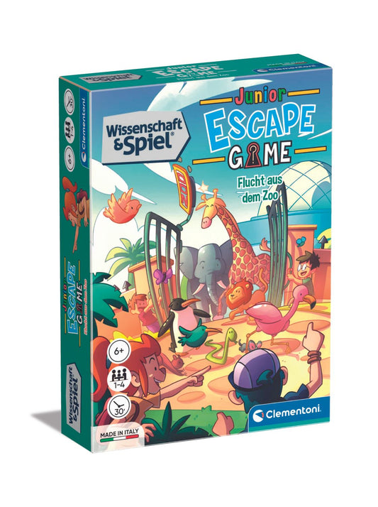 Clementoni 81114 - Juego de escape Junior: Escape del zoológico