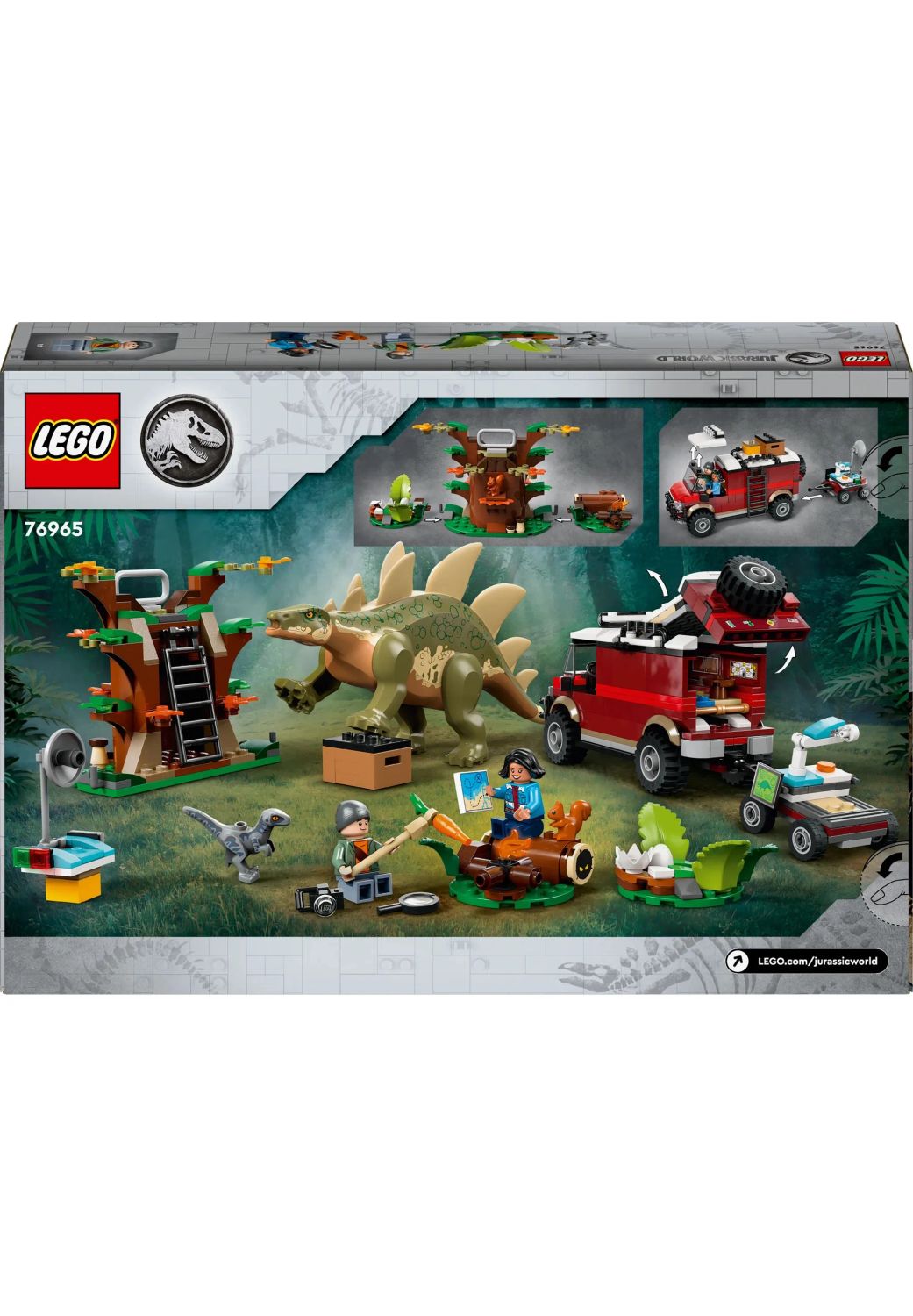 LEGO® Jurassic World™ 76965 - Dinosaurier-Missionen: Entdeckung des Stegosaurus (420 Teile)