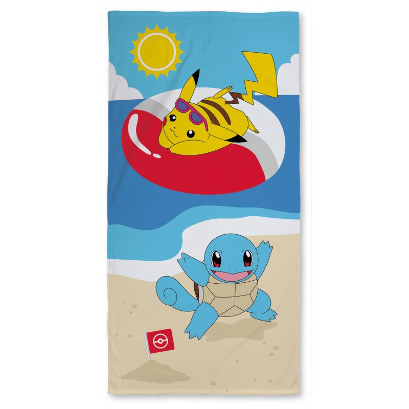 Toalla de playa Pokémon Pikachu Shiggy - 70 x 140 cm