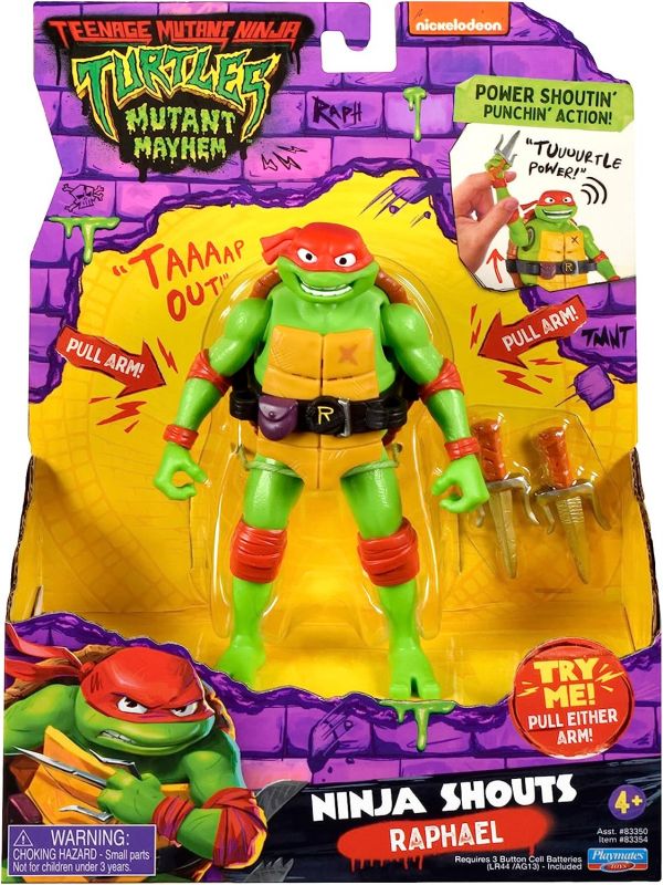 Figura de juguete de las Tortugas Ninja - Ninja Shouts Raphael
