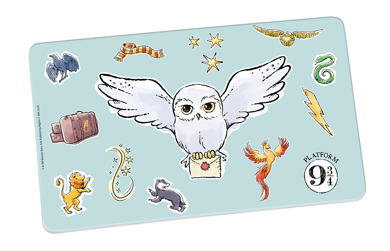Harry Potter "Watercolor World" - Frühstücksbrettchen mit Hedwig Eule