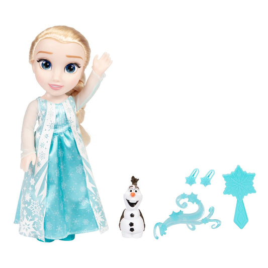 Disney Frozen / Eiskönigin - "My Singing Friend Elsa & Olaf" - Elsa Puppe mit Sound - 38 cm