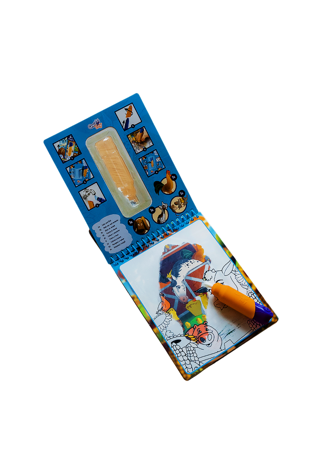 Qwi Toy 3 in 1 Playbook - Animals