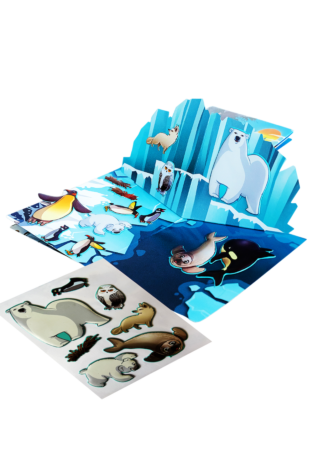 Qwi Toy 3 in 1 Playbook - Animals