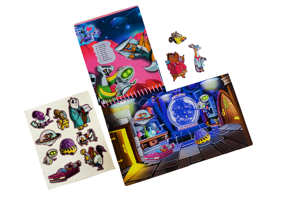 Qwi Toy 3 in 1 Game Book - Magical Adventures