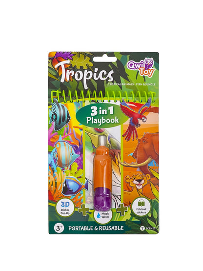 Qwi Toy 3 in 1 Game Book - Tropics