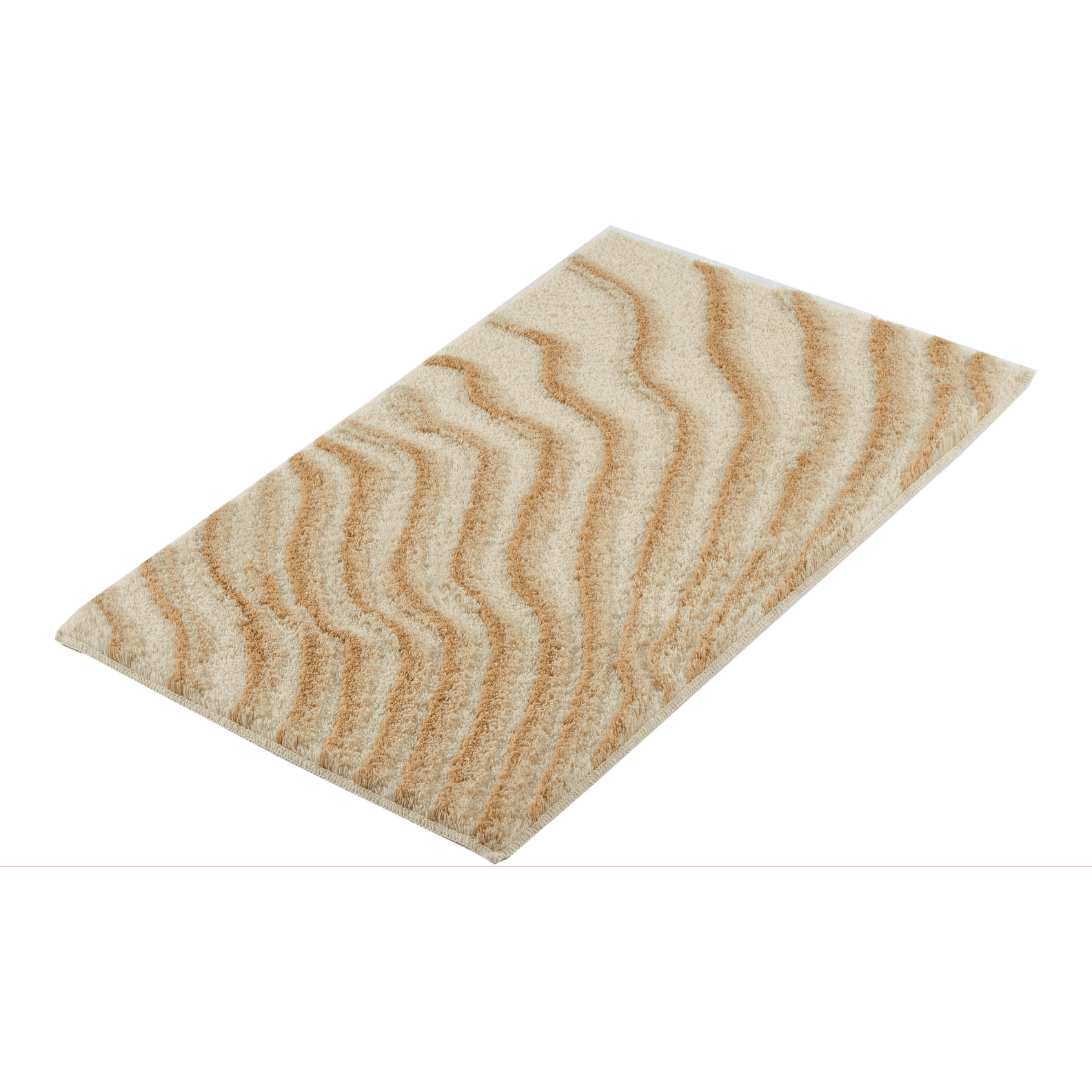 Badematte "Terrace" in sandbeige, Maße: 60x100 cm - KLEINE WOLKE KLEINE WOLKE