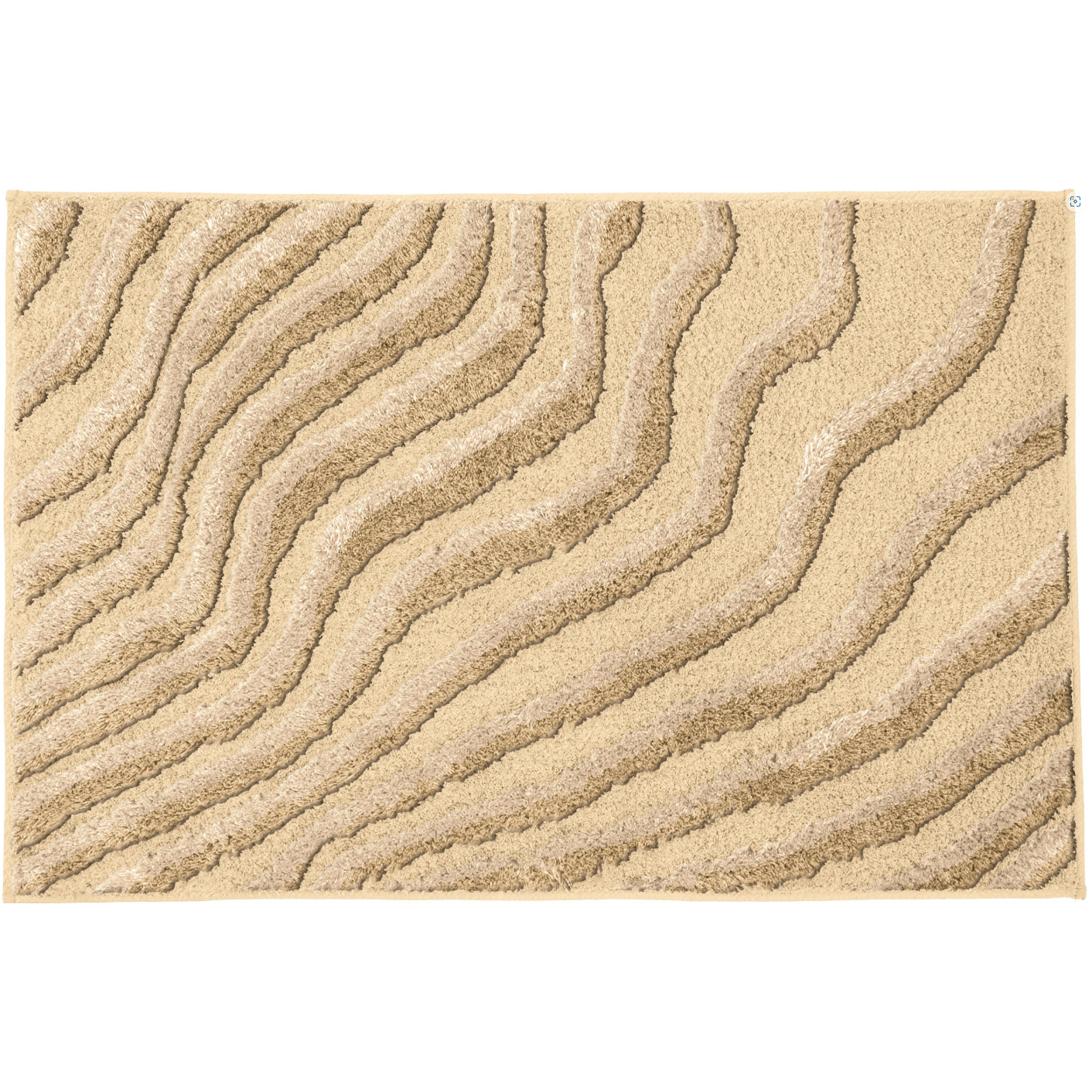 Badematte "Terrace" in sandbeige, Maße: 60x100 cm - KLEINE WOLKE KLEINE WOLKE