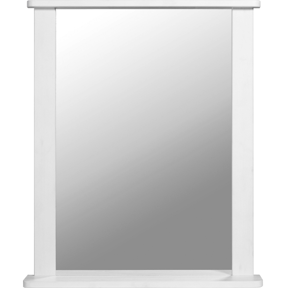 Badspiegel "SYLT", weiss mit Ablage, 65 cm Breite von WELLTIME welltime