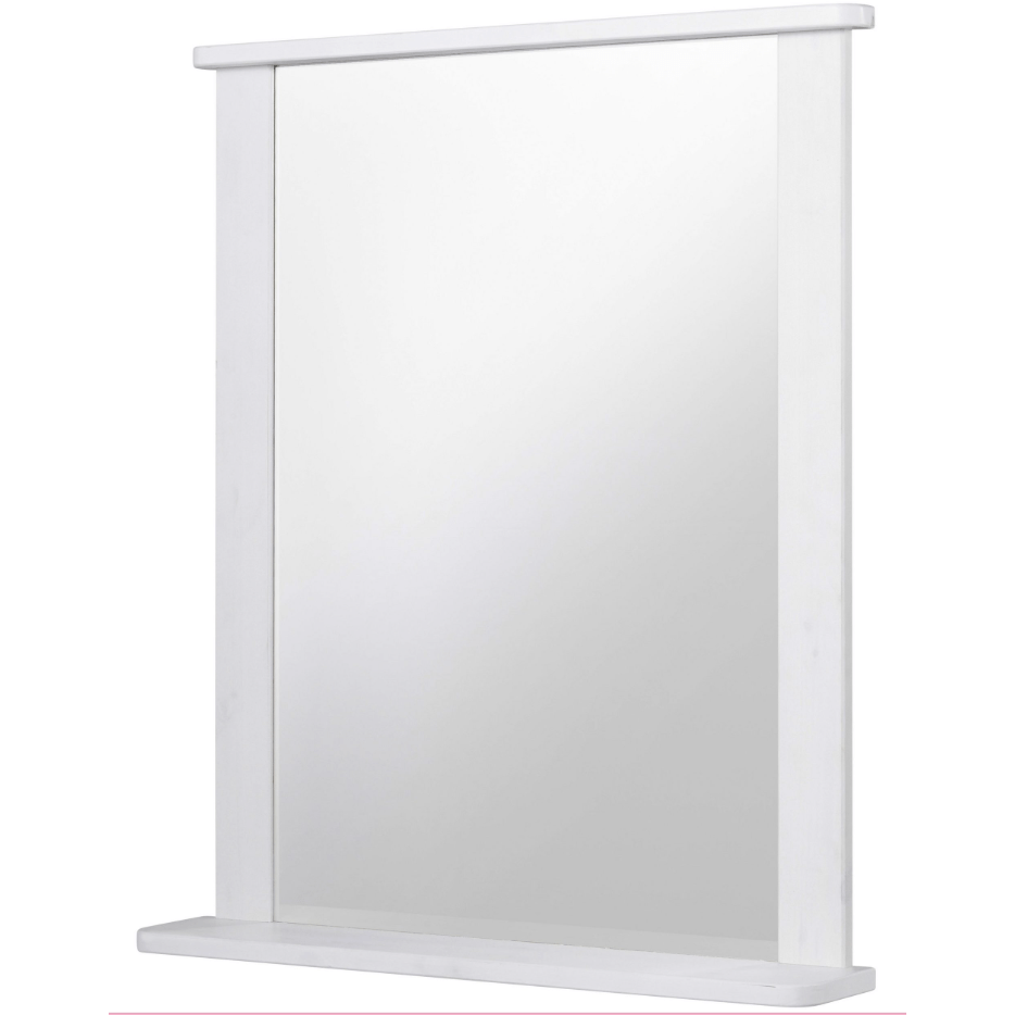 Badspiegel "SYLT", weiss mit Ablage, 65 cm Breite von WELLTIME welltime