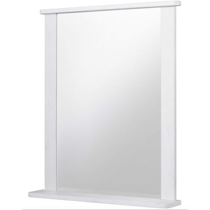 Badspiegel "SYLT", weiss mit Ablage, 65 cm Breite von WELLTIME welltime