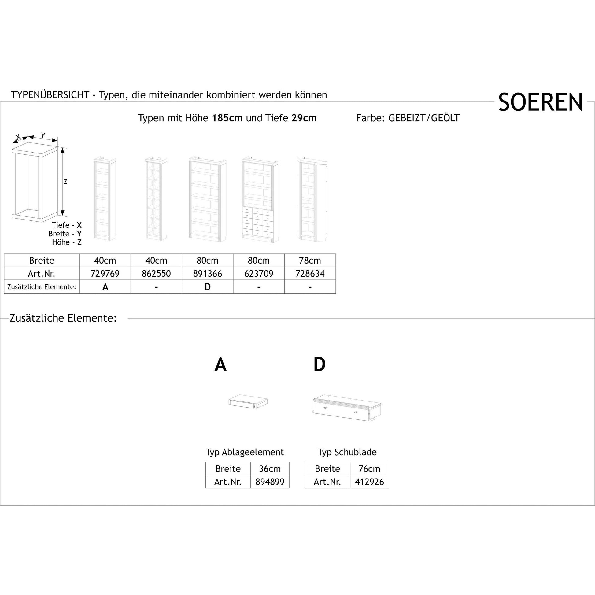 Bücherregal "Soeren", Kiefer von HOME AFFAIRE HOME AFFAIRE