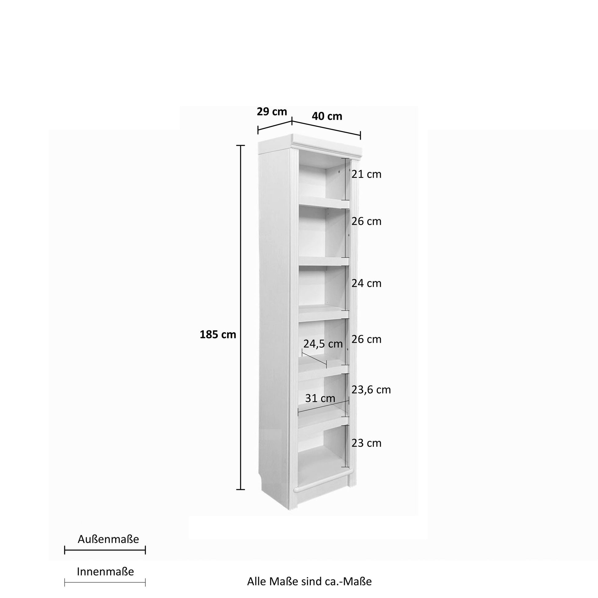 Bücherregal "Soeren", Kiefer von HOME AFFAIRE HOME AFFAIRE