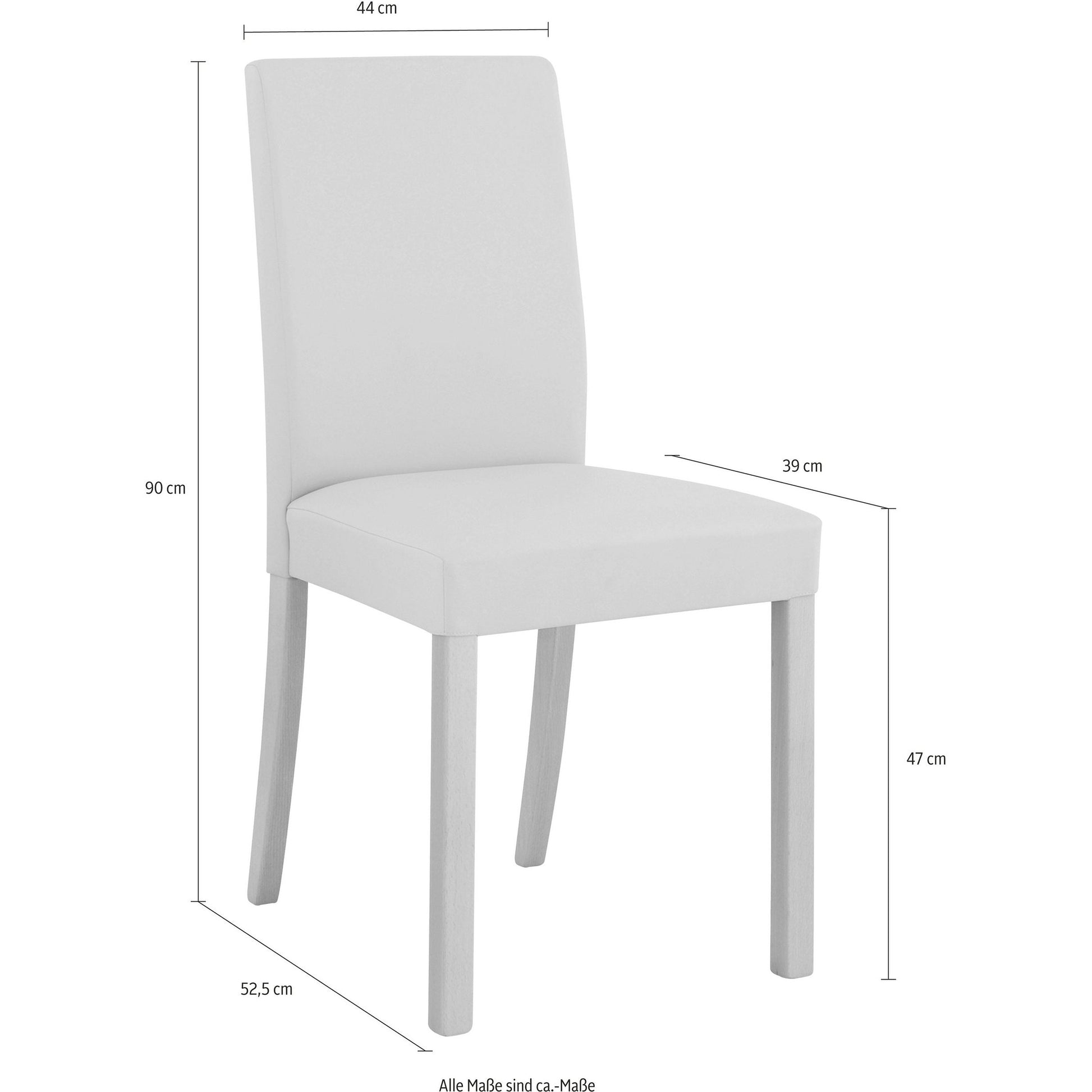 Esszimmerstuhl "Nina", beige, 4er Set - HOME AFFAIRE HOME AFFAIRE