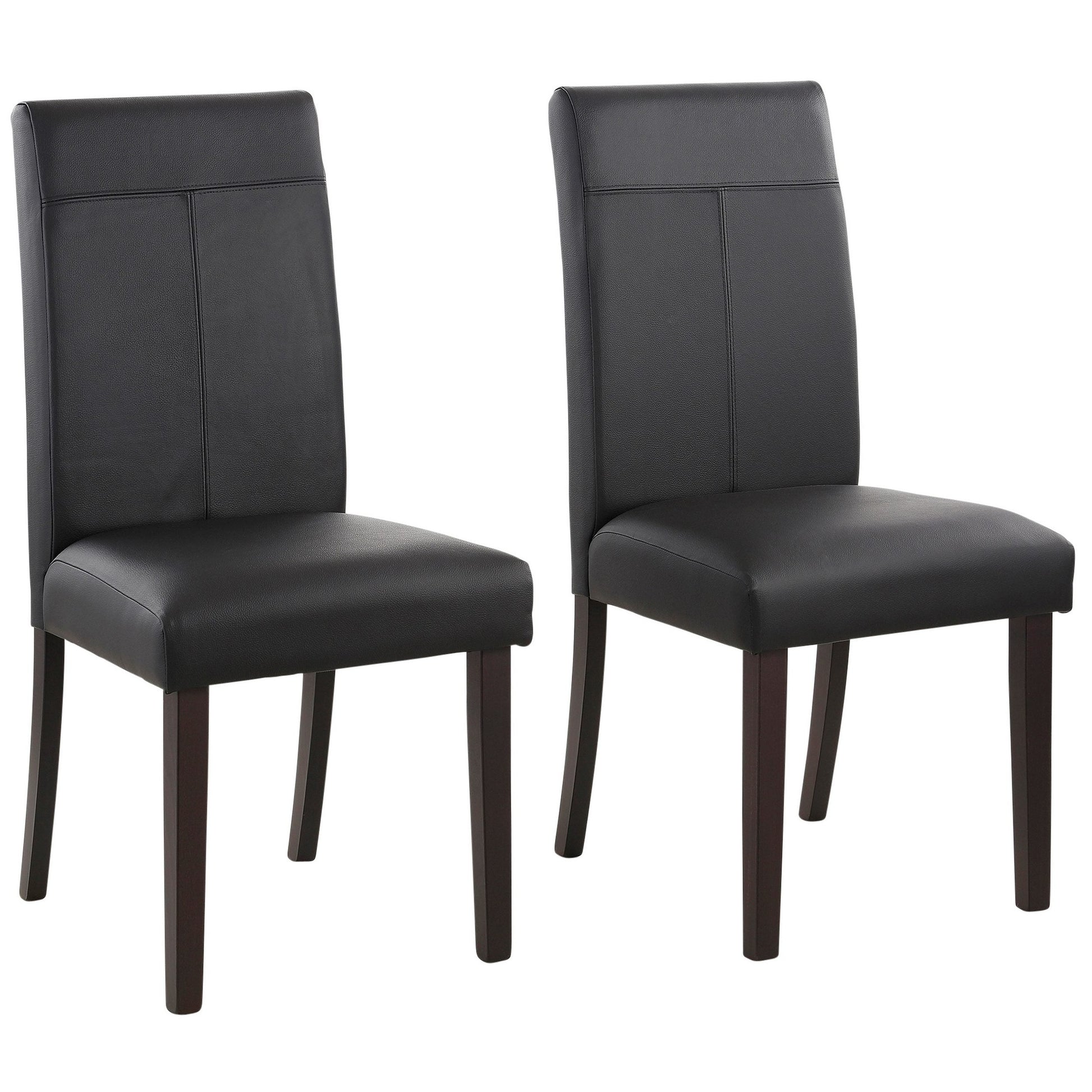 Esszimmerstuhl "Rubin", schwarz-dunkelbraun, 2er Set - HOME AFFAIRE HOME AFFAIRE