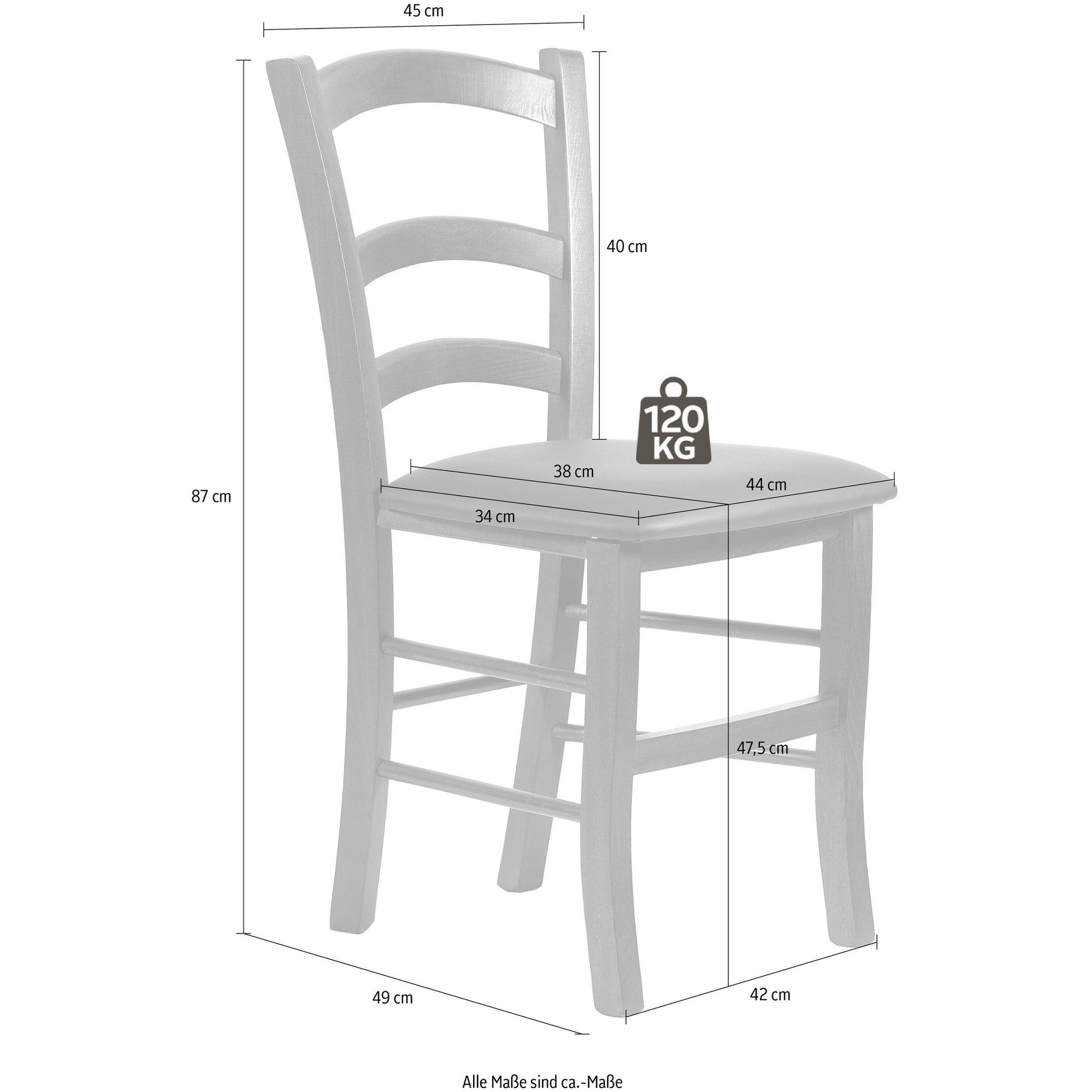 Esszimmerstuhl "Super Paesana", nussbraun, 2er Set - HOME AFFAIRE HOME AFFAIRE