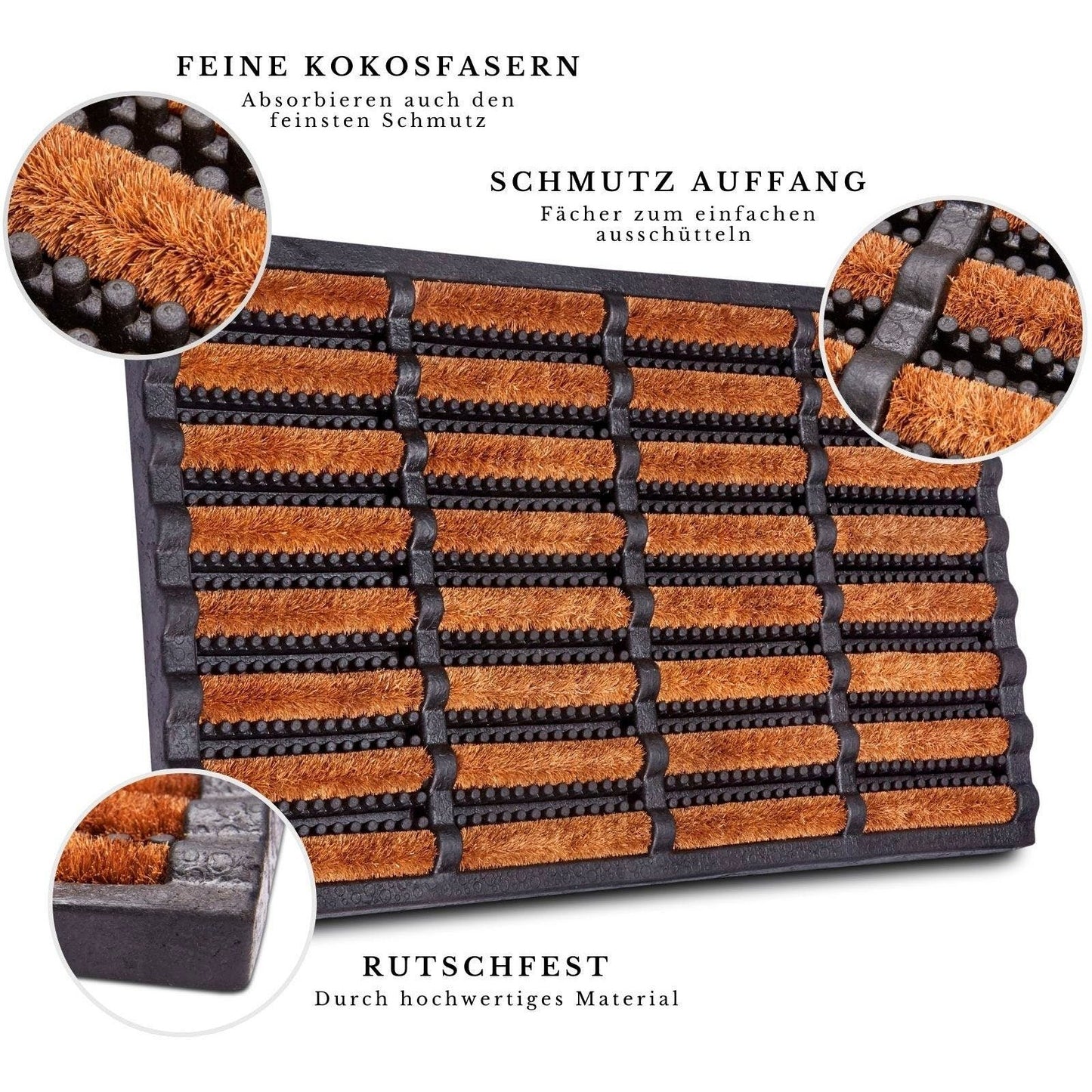 Fußmatte "Brushes Mat", Maße: 40x60 cm - HANSE HOME COLLECTION GMBH HANSE HOME COLLECTION GMBH