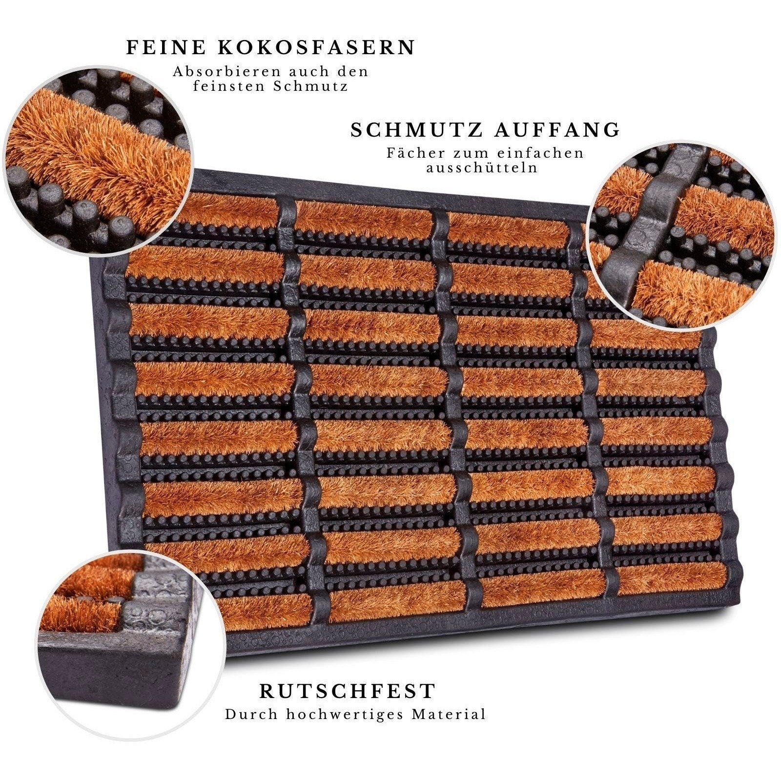 Fußmatte "Brushes Mat", Maße: 40x60 cm - HANSE HOME COLLECTION GMBH HANSE HOME COLLECTION GMBH