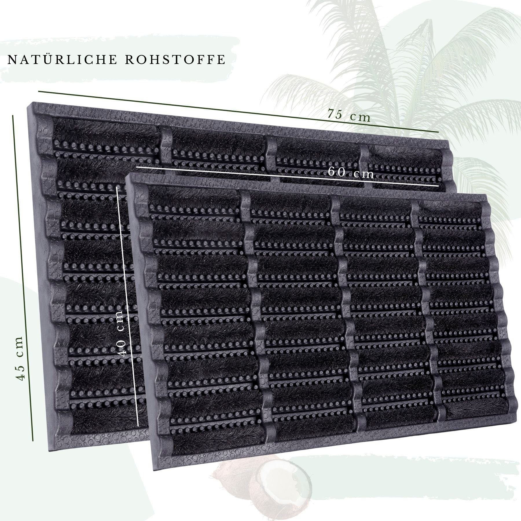 Fußmatte "Brushes Mat", Maße: 45x75 cm - HANSE HOME COLLECTION GMBH HANSE HOME COLLECTION GMBH