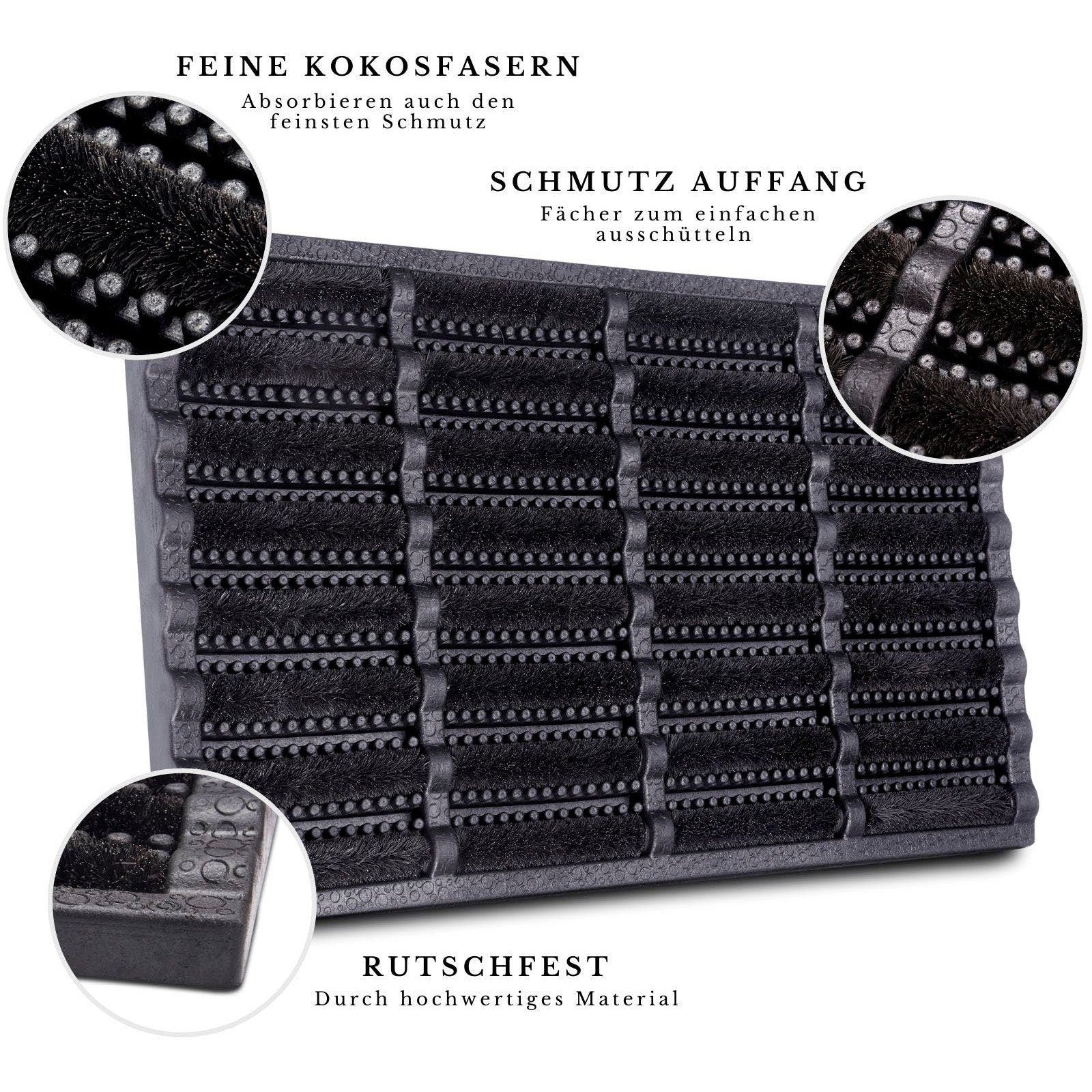 Fußmatte "Brushes Mat", Maße: 45x75 cm - HANSE HOME COLLECTION GMBH HANSE HOME COLLECTION GMBH