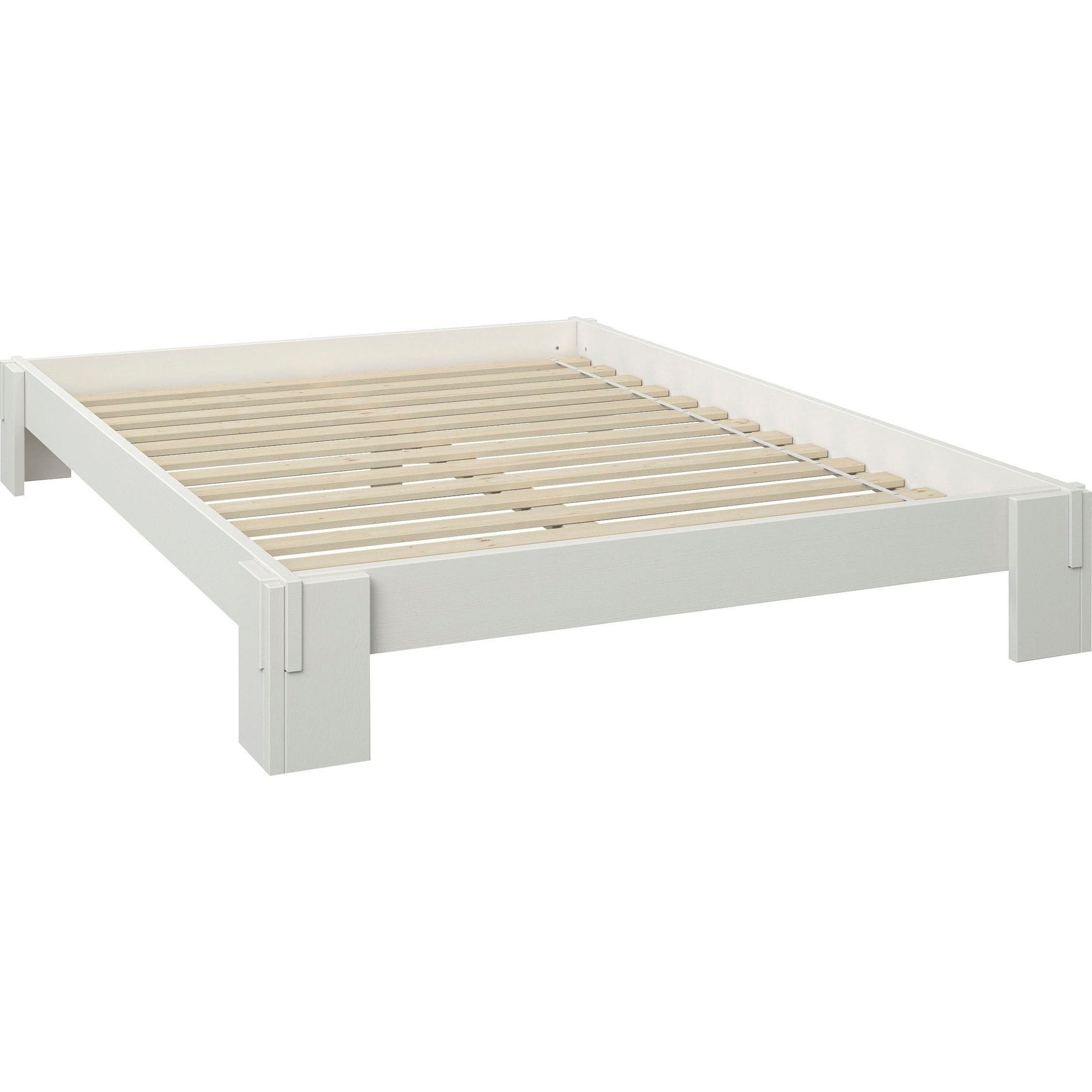 Futonbett "ZEN ", Massivholz Kiefer , weiss - HOME AFFAIRE HOME AFFAIRE