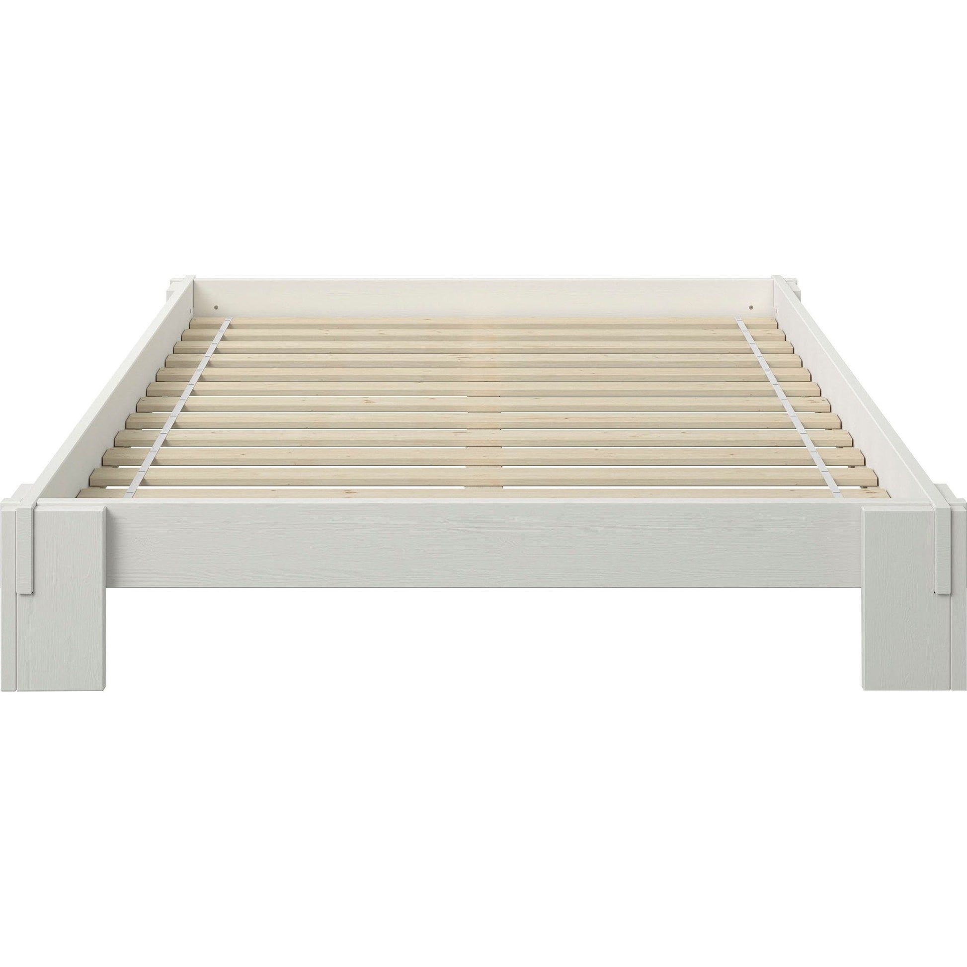 Futonbett "ZEN ", Massivholz Kiefer , weiss - HOME AFFAIRE HOME AFFAIRE