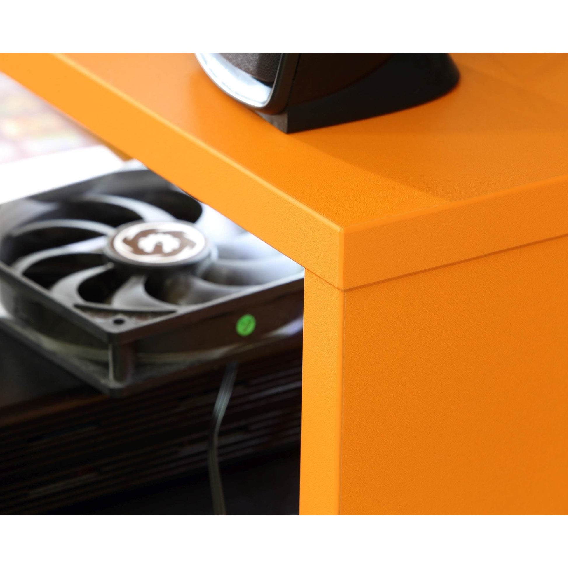 Gamingtisch "TEZAUR", Black Orange, Breite 160 cm - FORTE FORTE