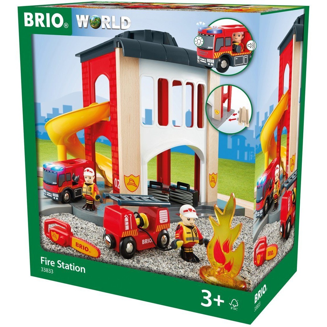 Große Feuerwehrstation mit Einsatzfahrzeug - BRIO® WORLD Ravensburger Verlag GmbH