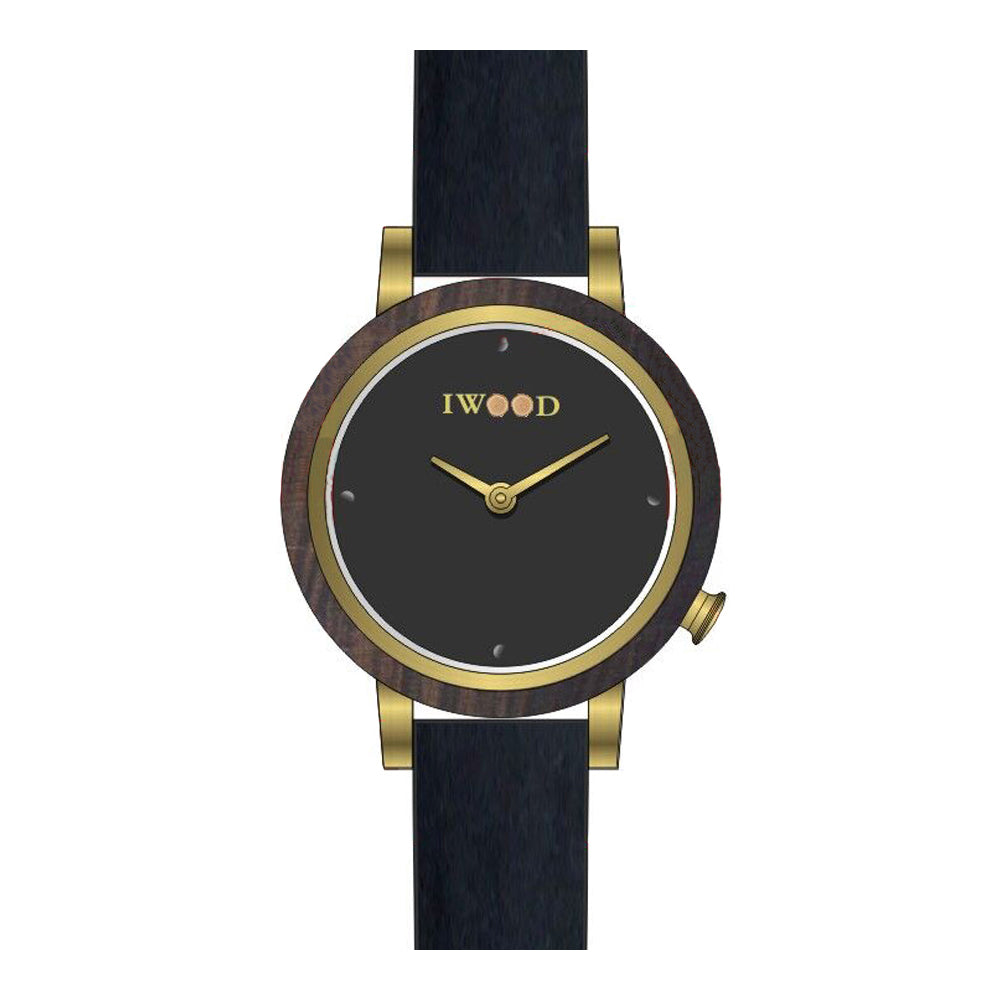 Iwood real wood ladies' watch IW18443001
