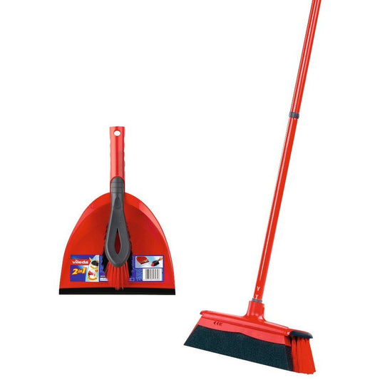 Kehrgarnitur "DuActiva", 2in1 Besen-Set - VILEDA Vileda