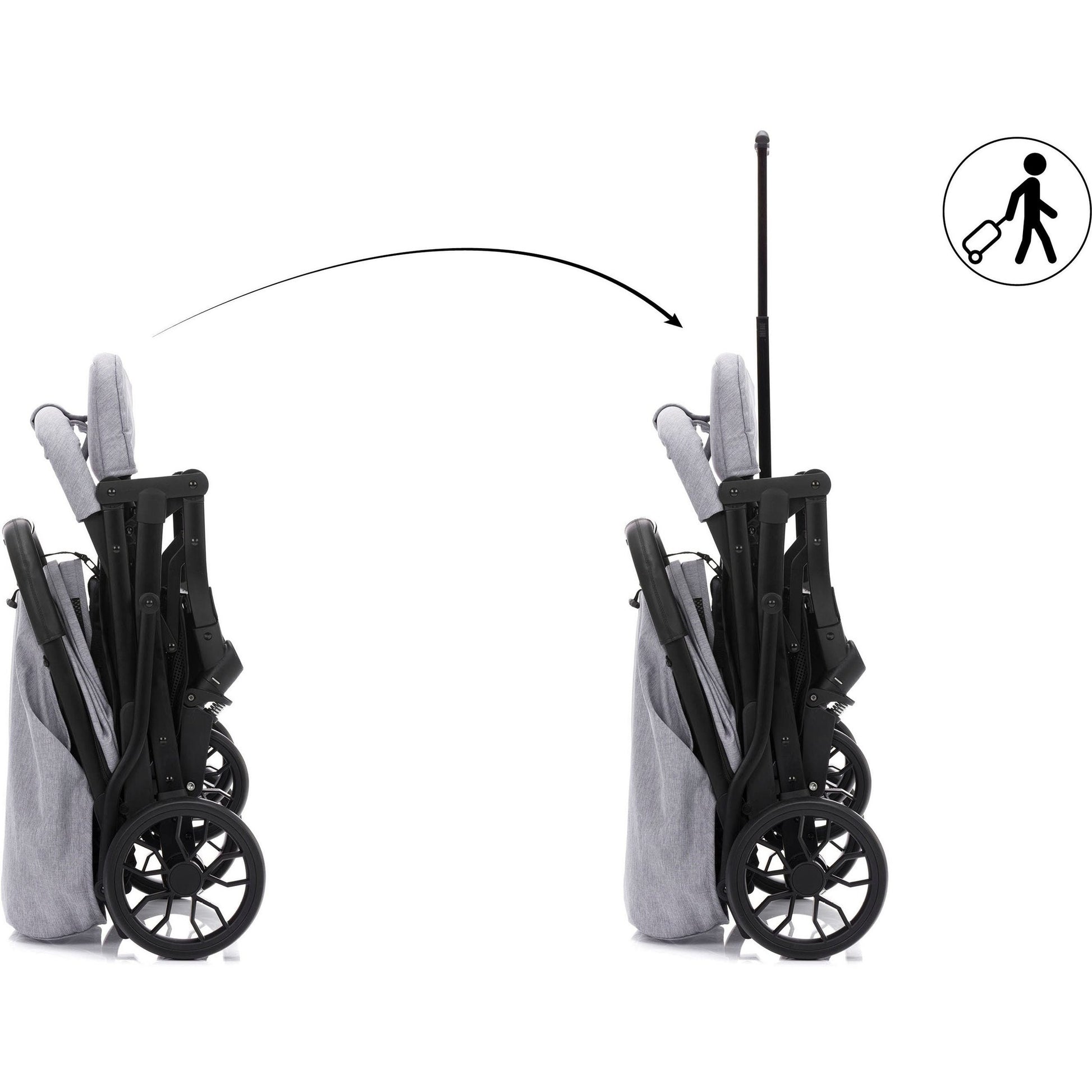 Kinder-Buggy "Styler Elite", hellgrau melange - FILLIKID Fillikid