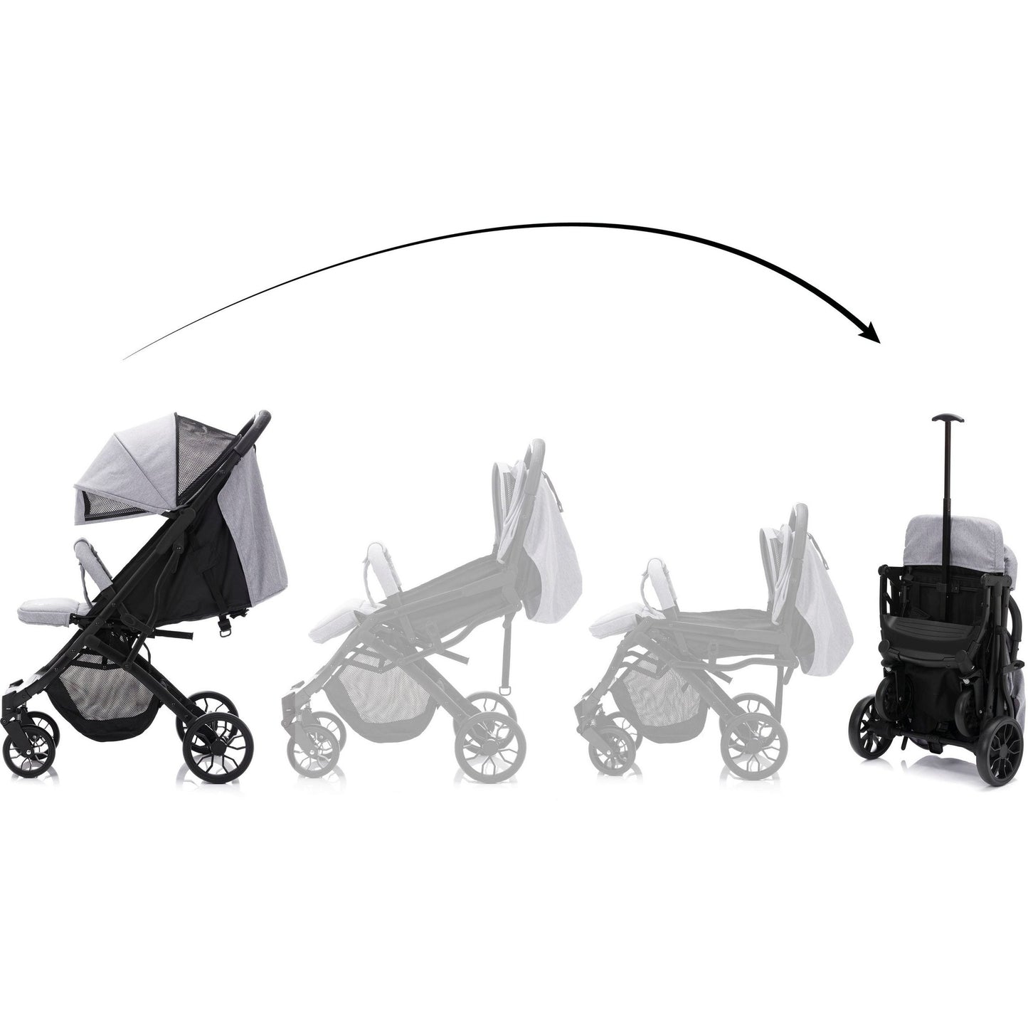 Kinder-Buggy "Styler Elite", hellgrau melange - FILLIKID Fillikid