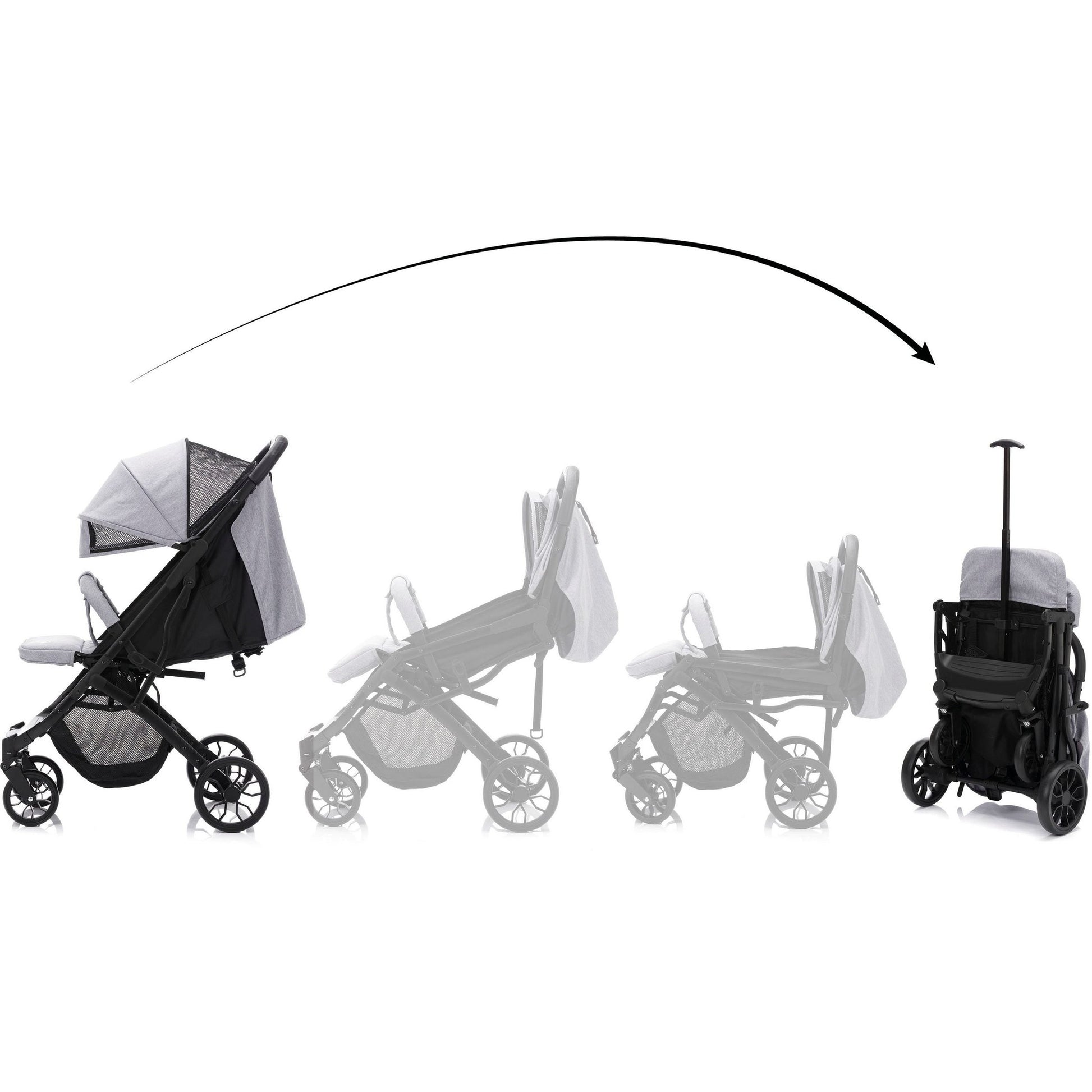 Kinder-Buggy "Styler Elite", hellgrau melange - FILLIKID Fillikid
