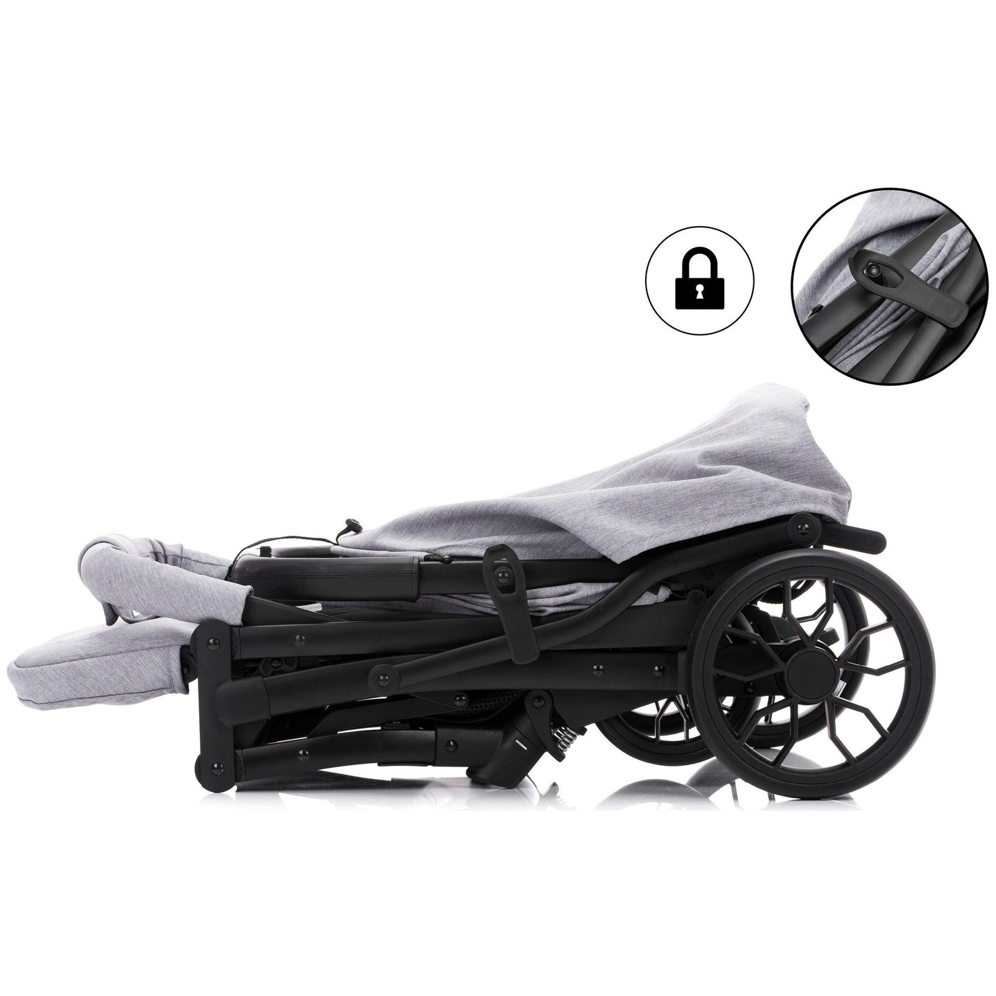 Kinder-Buggy "Styler Elite", hellgrau melange - FILLIKID Fillikid