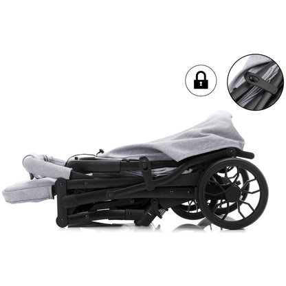 Kinder-Buggy "Styler Elite", hellgrau melange - FILLIKID Fillikid