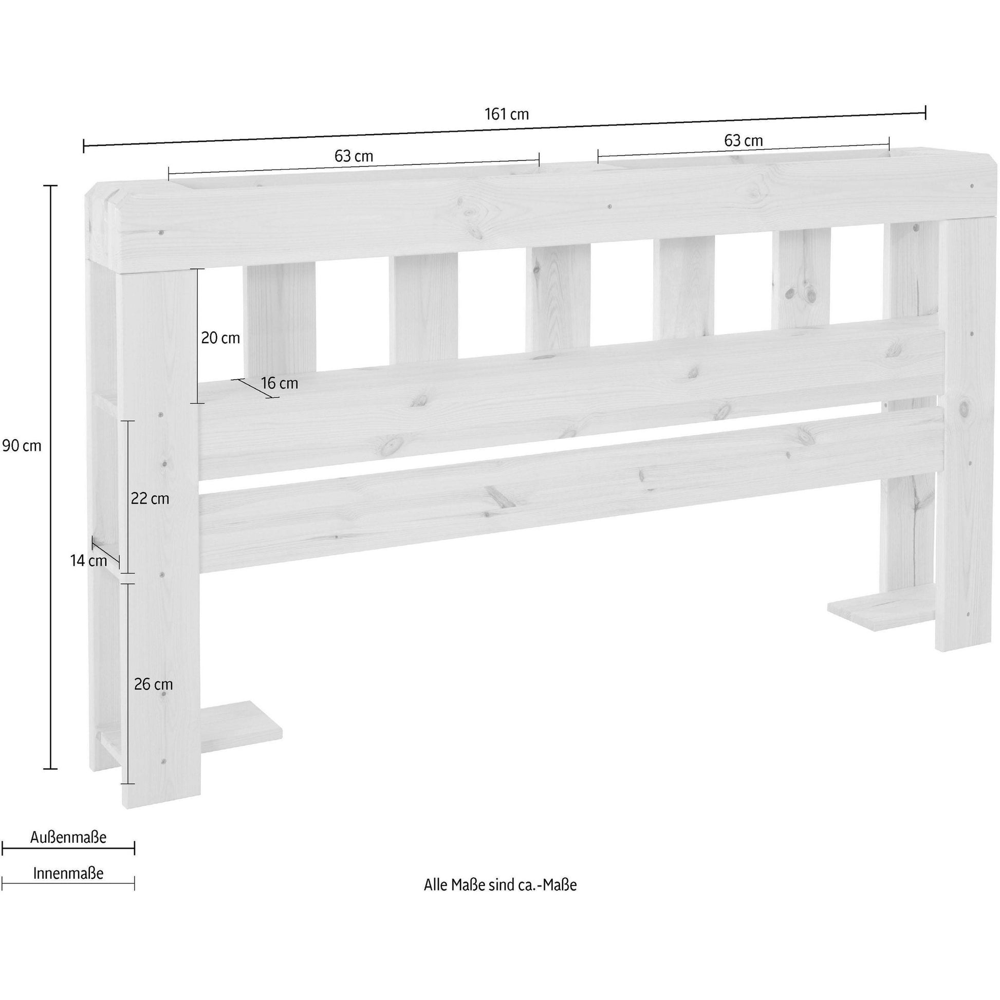 Kopfteil "ALASCO", Maße: 140x200 cm - HOME AFFAIRE HOME AFFAIRE