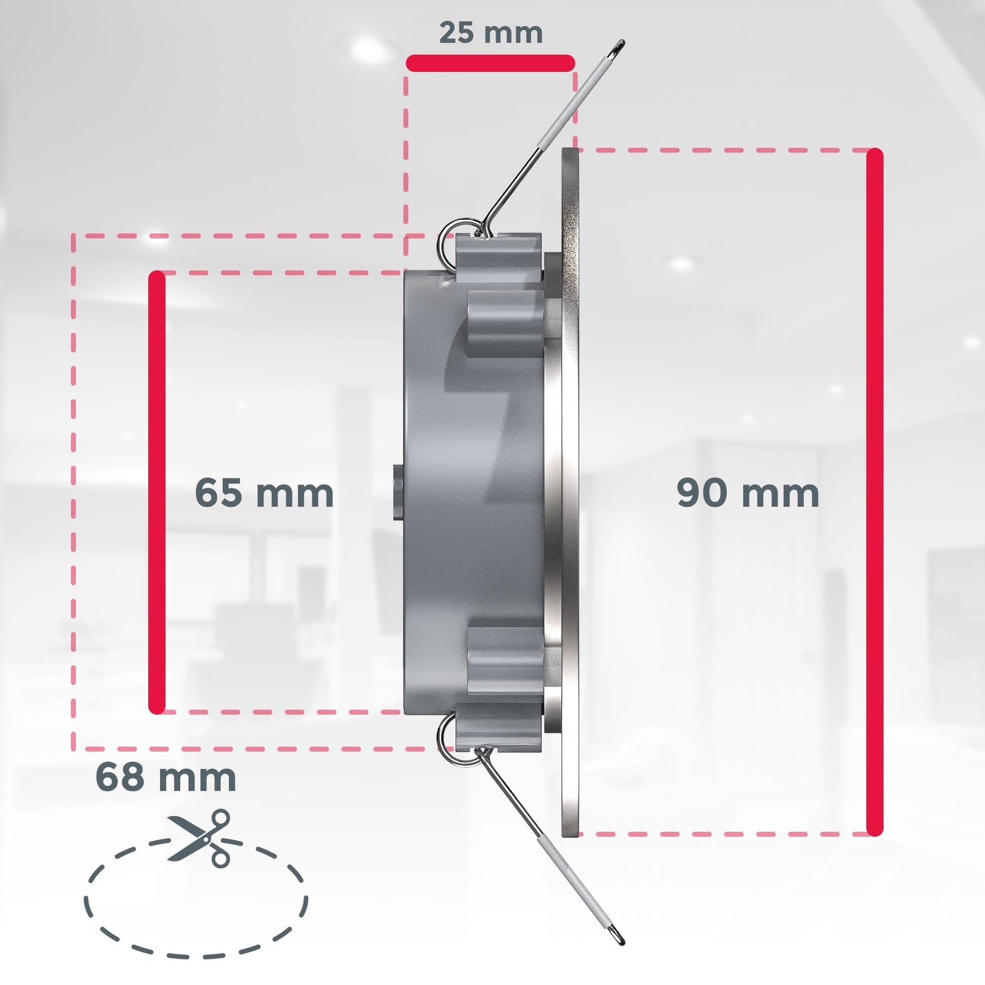 LED Einbauleuchte LED B.K.Licht