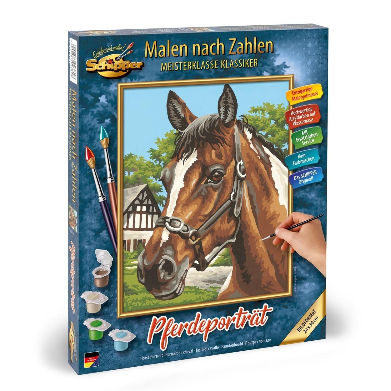 Malen nach Zahlen - Pferdeportrait Schipper
