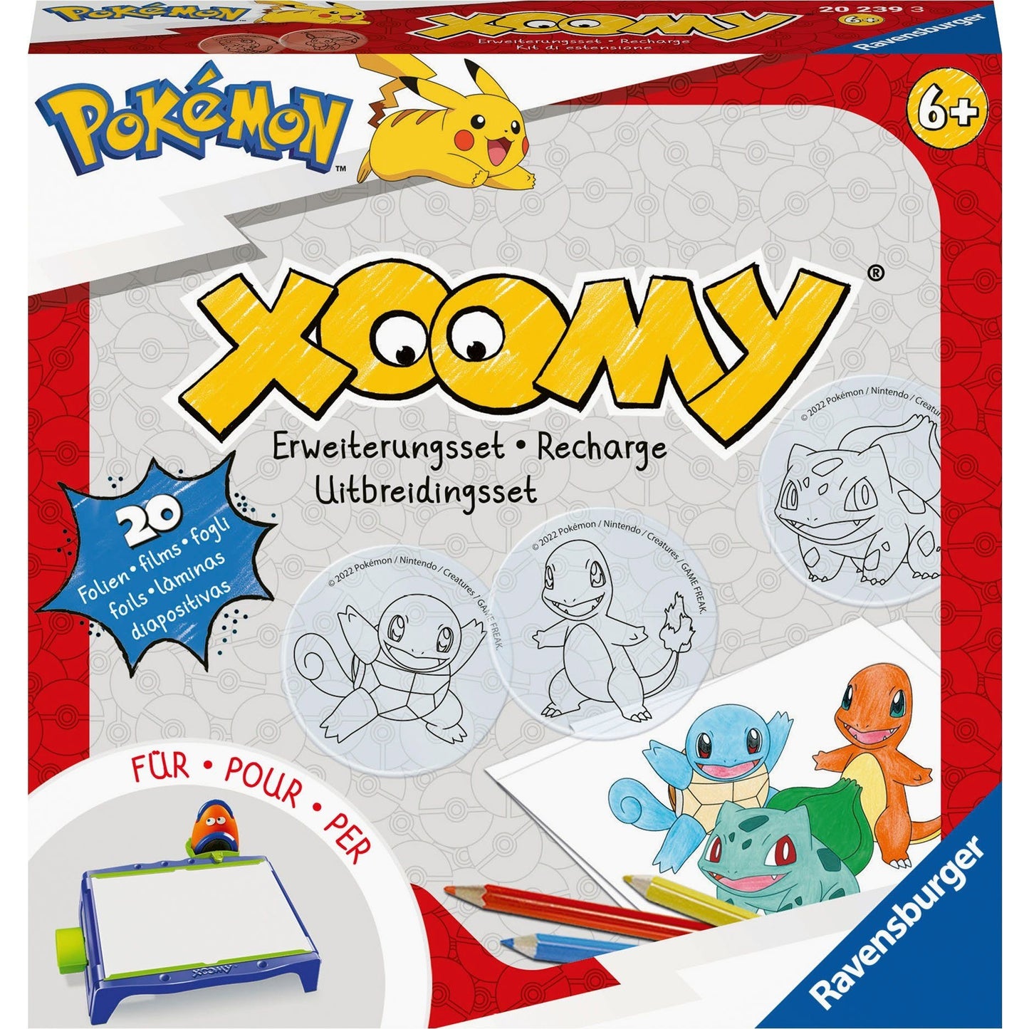 Malvorlage "XOOMY® Pokémon Refill" - RAVENSBURGER Ravensburger Verlag GmbH