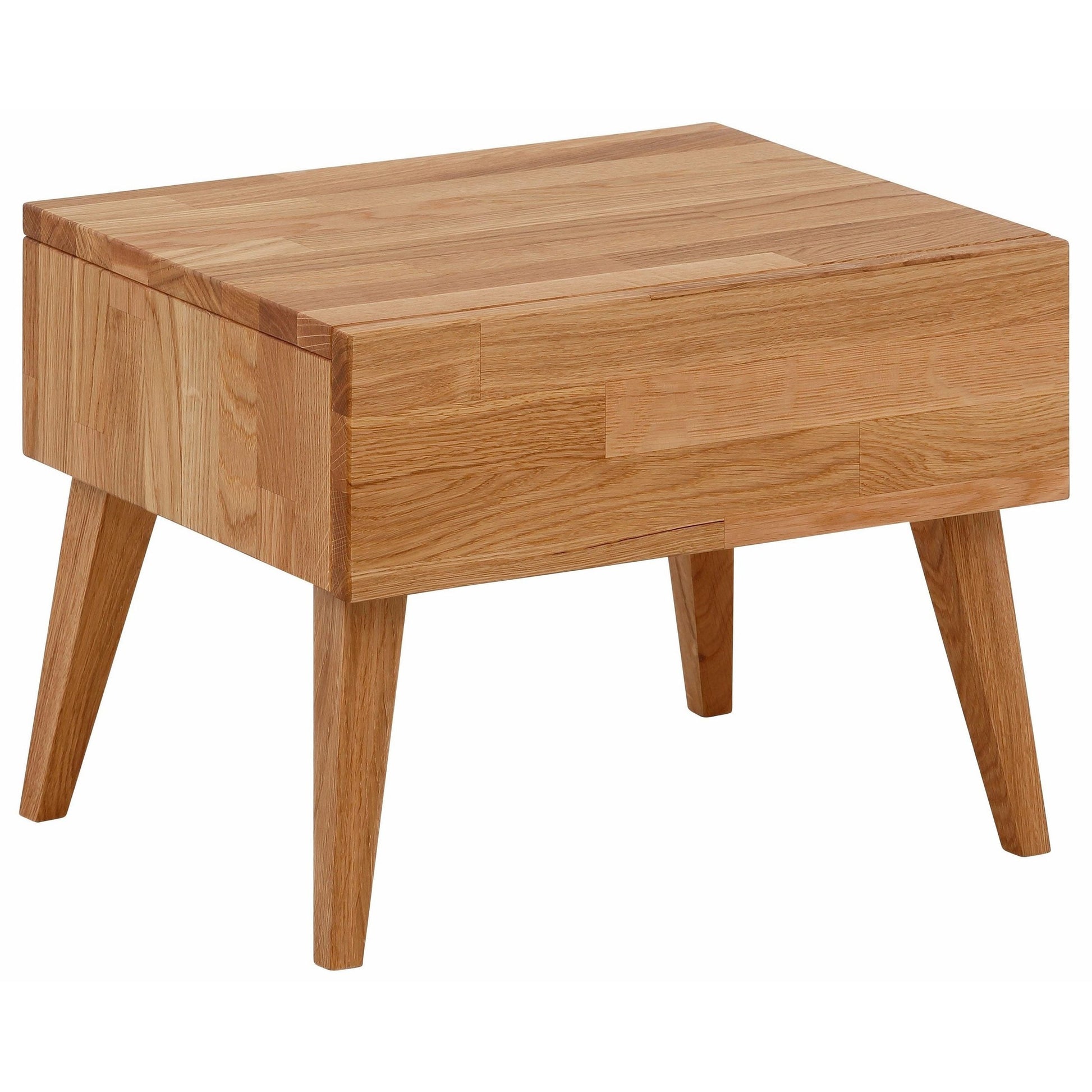 Nachttisch "Natali", massive Eiche, Breite 45 cm - HOME AFFAIRE HOME AFFAIRE