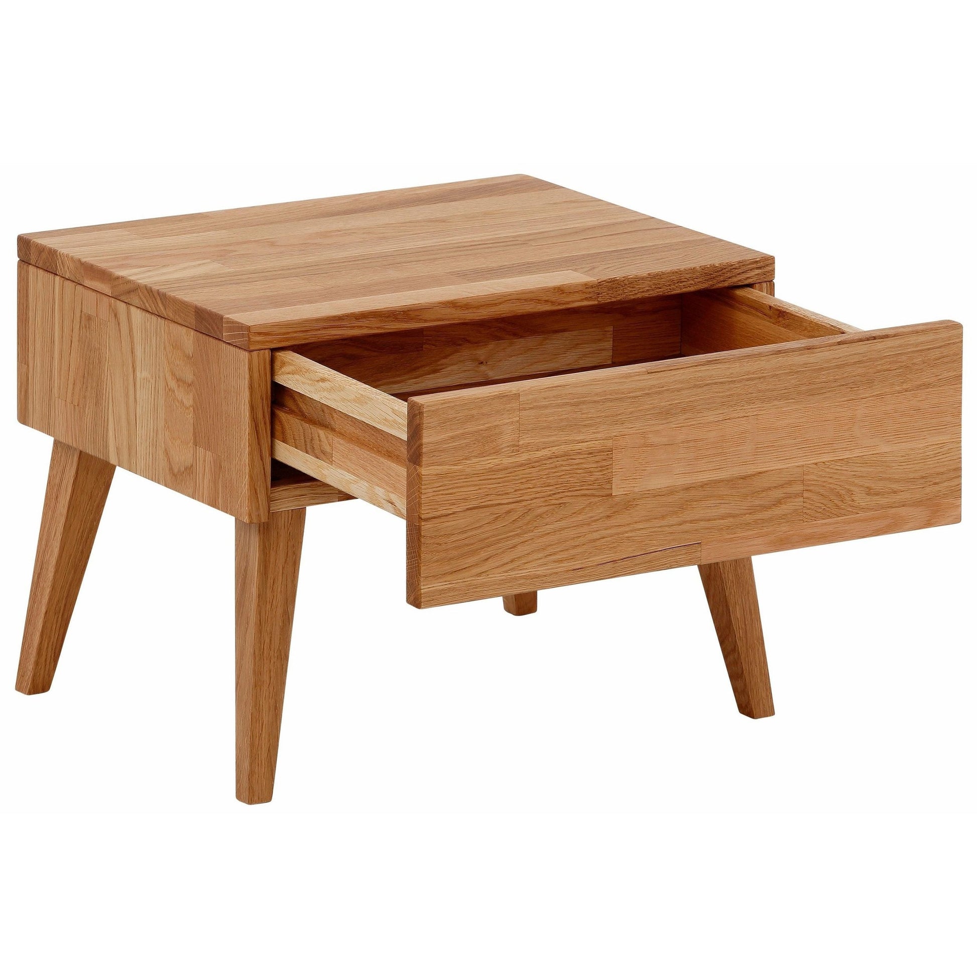 Nachttisch "Natali", massive Eiche, Breite 45 cm - HOME AFFAIRE HOME AFFAIRE