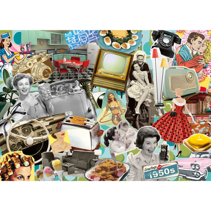 Puzzle "Die 50er Jahre", 1000 Teile - RAVENSBURGER 17387 Ravensburger Verlag GmbH