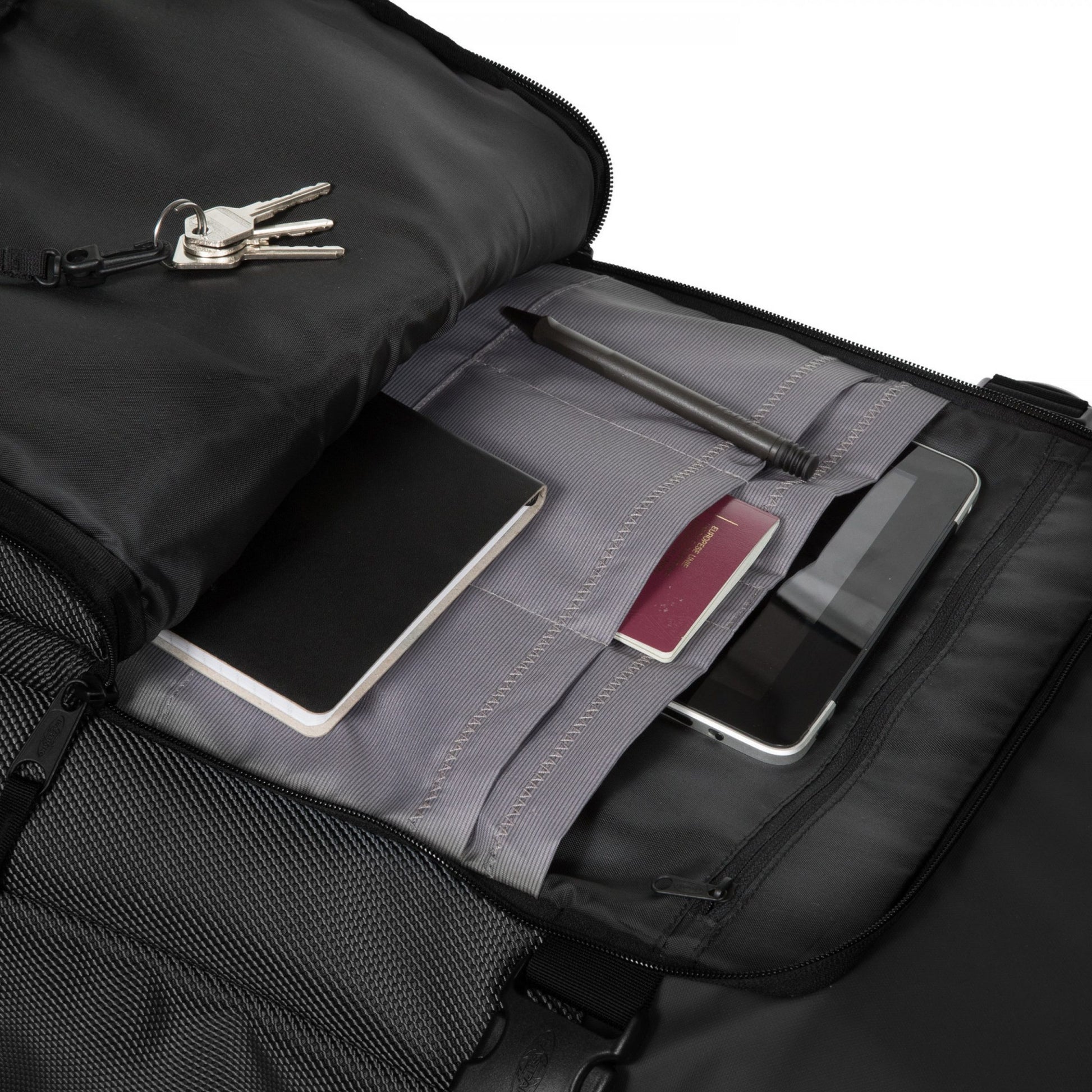 Reisetasche "TRANVERZ M", schwarz mit Rollen - EASTPAK Eastpak