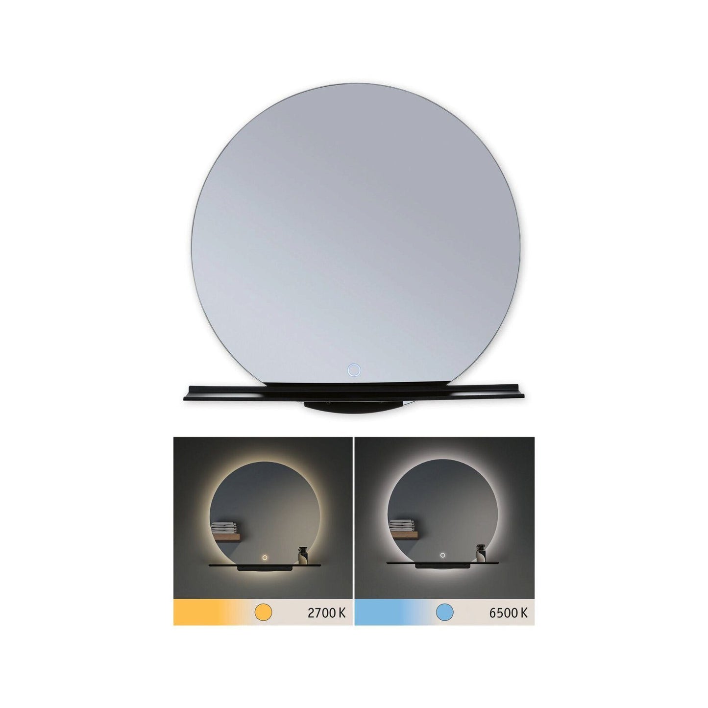 LED Wandleuchte Spiegel "Miro", rund - PAULMANN